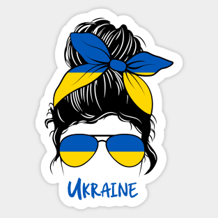 Ukraine girl, Ukraine Flag, Ukraine gift heritage,  Ukrainian girlfriend, Sticker